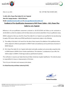 DEWA Approval 2025 - MV